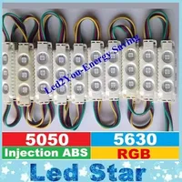 RGB Led Modules White/Black Shell Waterproof IP65 3LEDs 5050 Injection ABS Plastic 1.5W Led Storefront Light 160 Angle