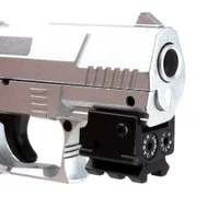 Escopos de caça mini mini mira de mira de ponta de laser de ponto vermelho tático com pistola de pistola com monte de trilho 20 mm