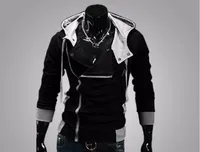 새로운 패션 캐주얼 남성 후드 티 스웨터 남성 Tracksuit 후드 자켓 캐주얼 남성 후드 자켓 Moleton Assassins Creed