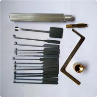 Beste kwaliteit geavanceerde 14 stks Single Hooks Dimple Lock Pick Set Kaba Locksmith Tool Gratis Verzending