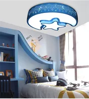 L63-Moderne simple et jolie étoile de lune LED plafonnier maternelle enfants chambre protection oculaire s'allume lampes de plafond en acrylique