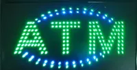 LED Plástico PVC Frame LED Signo de cajero automático Billboard LED Neon Signs Boillboards Electronic Billboards de tamaño interior 24''x13 ''