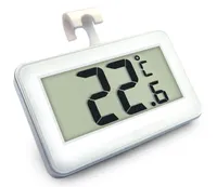 10 ADET Dijital LCD Buzdolabı Dondurucu Termometre Termometre Isıtma Test Cihazı Için Buzdolabı Sıcaklığı -20 ° C ~ 60 ° C Don Alarmlı