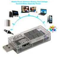 USB Charger Mobile Power Detector Battery Test Voltage Current Meter Power Bank Meter Capacity Tester KWS-10VA