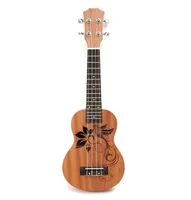 21 "Mini Sapele Ukulele Ukelele Tastiera in legno di palissandro chitarra mogano collo delicato sintonia peg nylon string matte bambini regalo