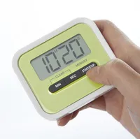 Cozinha Cozinhar 99 Minutos Digital LCD Despertador Medicação Esporte Contagem Regressiva Calculadora Temporizadores de Cozinha 100 pcs
