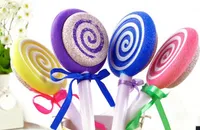 100 sztuk Cute Lollipop Style RSP Pumce Stone Fill File Skrober Scrubber Foot Tool Tool