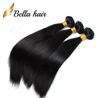 (Nur in den USA) Günstigste Flechtendonorhaar 100 indische menschliche Haarverlängerungen 12-14-16-18-20-22-24inch für schwarze Frauen Bella Haar 3/4 / 5 stücke pro Menge