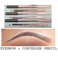 Hot Menow Cosmetic 2 in 1 Makeup Pencil Concealer+Eyebrow Pencil Two-head Pencils Manufacturer 48Pcs/lot Free Shipping