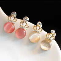 Earings for Woman Charm Ear Studs Pendientes Fashion Elegant Cute Crown Crown Charming Stud Pendientes