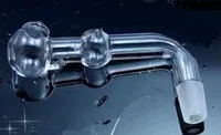 Прозрачное стекло с пузырем на РИ - - - - буровая установка стекло бонги водопровод толстые pyrex мини пьянящий жидкость sci водопровод, цвет случайных доставки