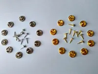 10mm Post Nails Sluiting Goud Zilver Messing Tand Tacks Tacs Butterfly Pin Badge Revers Back Clutch for Kleding Sieraden Vindingen Broches Scatter