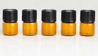 Parfümler Şişeleme 1 ml Parfüm Amber Mini Cam Şişeler, 1cc Ambers Örnek Flakon, Küçük Esansiyel Yağ Şişesi Fabrika Fiyat N708