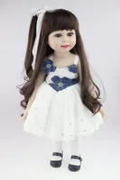 De schattigste mode levensechte baby 18 'inch Amerikaanse meisje pop playtoy bdg67 eco-vriendelijke brinquedos meninas baden DIY pop goedkoopste pop