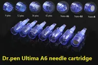50st / lot nålpatron för den 9/12/36/42 nano pin derma pen tips uppladdningsbar trådlös Derma Dr. Pen Ultima A6 Nålpatron
