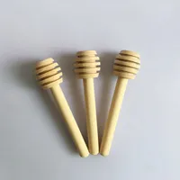 50 piezas de madera Miel palillos Cucharas de miel miel varilla cazo Miel 8 cm herramienta de cocina