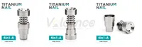 Universal Domeless Titanium Smoking Nail 10mm 14mm 19mm Kvinnlig manlig fog 4 i 1 6 i1 spiral