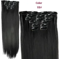 7a Natural Remy Clip in Human Hair Extesisons100g 140g 160g 180g 7/8 / 10 sztuk Dziewiczy Brazylijski Prosto Klip W Przedłużanie Włosów DHL za darmo
