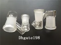 Double bong jointe femelle à femelle tombe en verre adaptateur de verre Adaptateur de filtre à huile de 18mm à 14mm pour bangs d'eau de verre