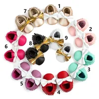 Niños Baby First Walkers Color Matching Bowknot es suave tassel tassel zapatos Spring y Otoño Baby Shoes Baby Girl Party Shoes