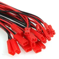 100mm/ 150mm Red Black JST Male and Female Jack Wire Connector Plug Cable for RC BEC Lipo Battery