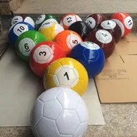 3 # 7 pouces gonflable snook ballon de ballon de football FAVOR 16 pièces Billiard Snooker Football pour le cadeau de jeu extérieur Snookball
