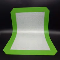 Non-Stick-Silikon-Bake-Matten 30 cm x 21 cm (11.81 x 8,27 Zoll) Silikon-Backmatten DAB-Ölwachs-Backen-Spin-trockener Herb-Pads