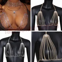 New High Quality Women Hollow Bra Chain Beautiful Shape Brassiere Body Jewelry Hot Choker Statement Necklace Accessories