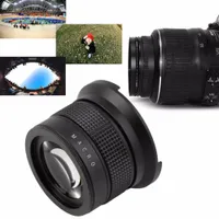 Freeshipping Yeni 0.35x58mm Kamera Süper HD Geniş Açı Balıkgözü Lens Macro ile Canon EOS için
