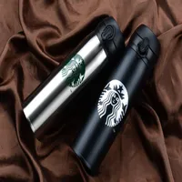 Toptan En Kaliteli Starbucks Su Şişesi Yüksek Kapasiteli Cam Paslanmaz Çelik Isı Yalıtım Fincan 500 ML 9 Stilleri Ücretsiz Kargo
