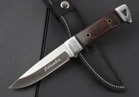 Nueva Manija de madera completa Tang Bowie K90 cuchillo recto 7Cr13Mov hoja de acero caza táctica de supervivencia supervivencia herramienta de bolsillo colección de herramientas EDC