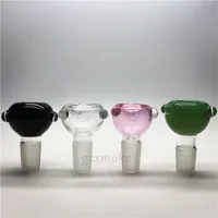 Glass bongs slides 18mm male flower bowl for bong water pipe funnel hourglass wax rigs heady smoking accessories hookahs