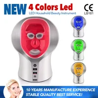 Nyaste LED Light Therapy Machine Photon PDT Machine LED Facial Mask med 4 färger för aknebehandling Anti-Aging Professional Beauty Salon USA