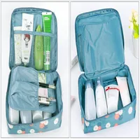 14 Typer Portable Travel Organizer Storage Bag Kosmetisk Makeup Väska Toalettsaker Wash Case Hängande påse Toalettsaker Makeup Kit Storage Vattentät