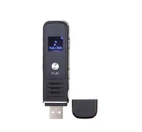 Mini dijital Ses Kaydedici taşınabilir USB Flash Sürücü kulaklık ile LCD ekran Ses ses kaydedici mp3 müzik çalar desteği TF kart