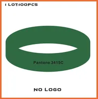 4000pcs / lot Hohe Qualität Kundenspezifische Farbe Gummi-Silikon-Armbänder für Werbeaktion Geschenke B434