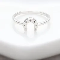 Fabrieksprijs mode hoefijzer ring goud zilver rose vergulde partij geschenken dierlijke ringen voor vrouwen kan kleuren EFR033 mengen