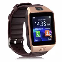 Original DZ09 Smart Watch Bluetooth Wearable Dispositivos WristWatch para iPhone Android telefone relógio com câmera sim tf slot pulseira inteligente