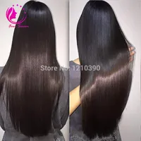 طويل حريري مستقيم الشعر البشري U جزء شعر مستعار للمرأة السود الجانب / الجزء الأوسط عذراء البرازيلي مسار الباروكة اللون الطبيعي
