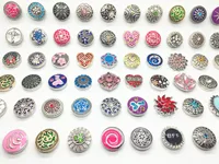 Ny Arriver Assorted Interchangeable 18mm Snaps Knappar Metral Charm Clasps DIY Ginger Snaps Smycken