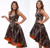 Custom Made High Low Camo Bridesmaid Dresses Country Bride Maid of Honor Dress Wedding Party Gowns BA2441