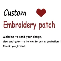 Logo personalizzato di alta qualità fai da te Tutto tipo di ferro su patch per adesivi per vestiti ricamati Cute Patches Nome dell'azienda Design Nozioni di cucitura
