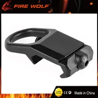 FIRE WOLF Adaptateur pour plaque de montage sur bride pour adaptateur de rail Picatinny 20mm, noir