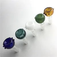 New 14mm 18mm glass bowl with thick pyrex colorful heady glass bowls for bongs glass water tobacco smoking pipes