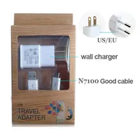 Caricabatterie da muro 2 in 1 Kit da 1A con cavo di alimentazione micro USB Cavo adattatore per caricabatterie per S3 S4 S6 i9500 i9300 Note2 N7100