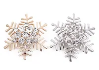 Высокое качество Кристалл Rhinestone Снежинка броши для женщин моды броши Pins ретро звезды Рождественский подарок корсаж 2 Параметры цвета