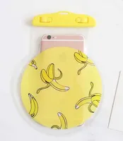 Bolso del teléfono de la prenda impermeable del PVC de la fruta de 50PCS para las cajas del teléfono celular del bolso subacuático a prueba de agua del iPhone