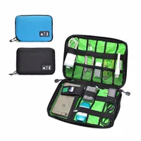 Elektroniska tillbehör Väska för hårddisk arrangörer för hörlurar Kablar USB Flash Drives Travel Case Digital Storage Bag LKT075