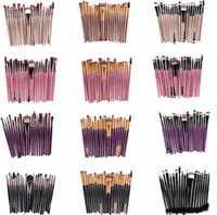20 Unids Pinceles de Maquillaje Cosmético Set Powder Foundation Eyeliner Lip Brush Brush Tool Marca Maquillaje Pinceles herramientas de belleza pincel maquiagemA08