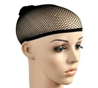 High Quality 20 pcs New Fishnet Weaving Wig Cap Stretchable Elastic Hair Net Snood Wig Caps Black Color Hairnets Accessories